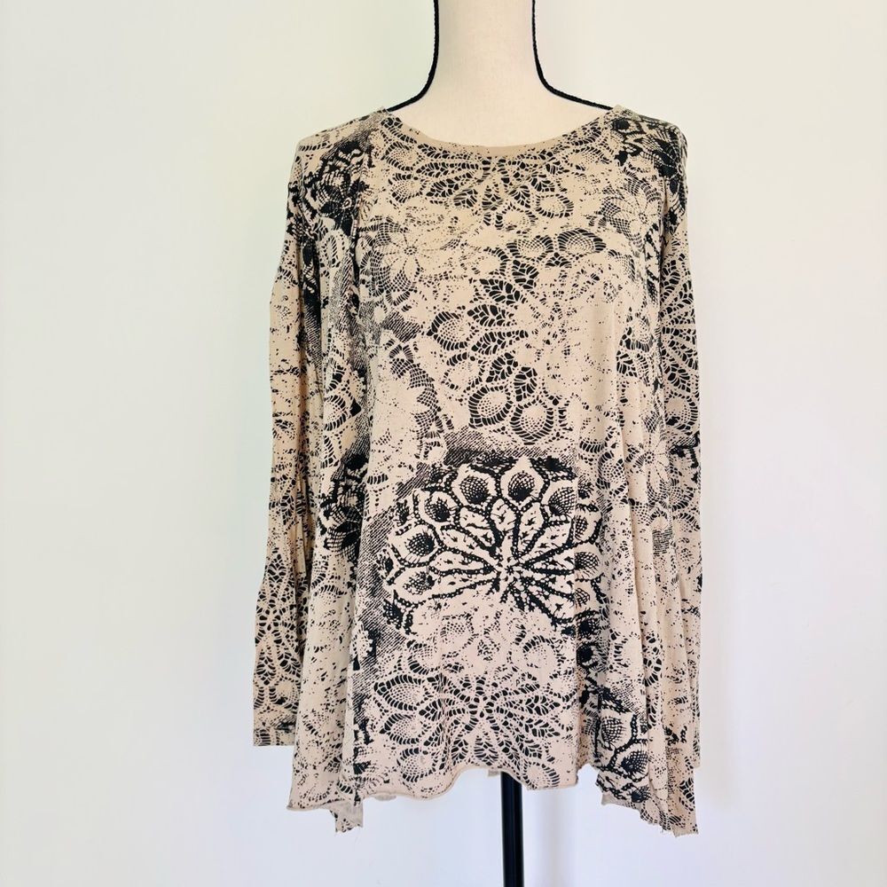 Peruvian Connection Tunic - Asymmetrical Medallio… - image 3